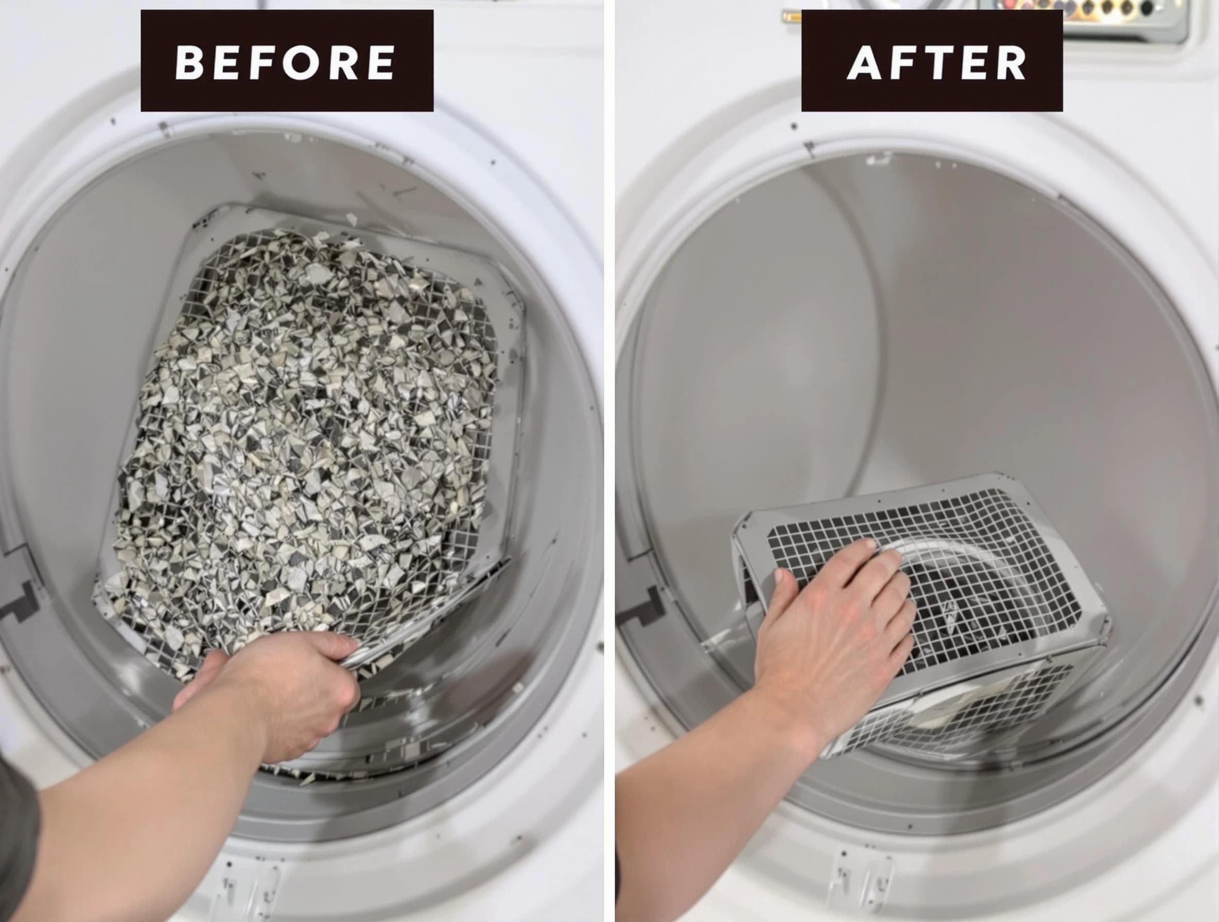 Professional lint trap cleaning by Newport Beach Dryer Vent Cleaning in Newport Beach