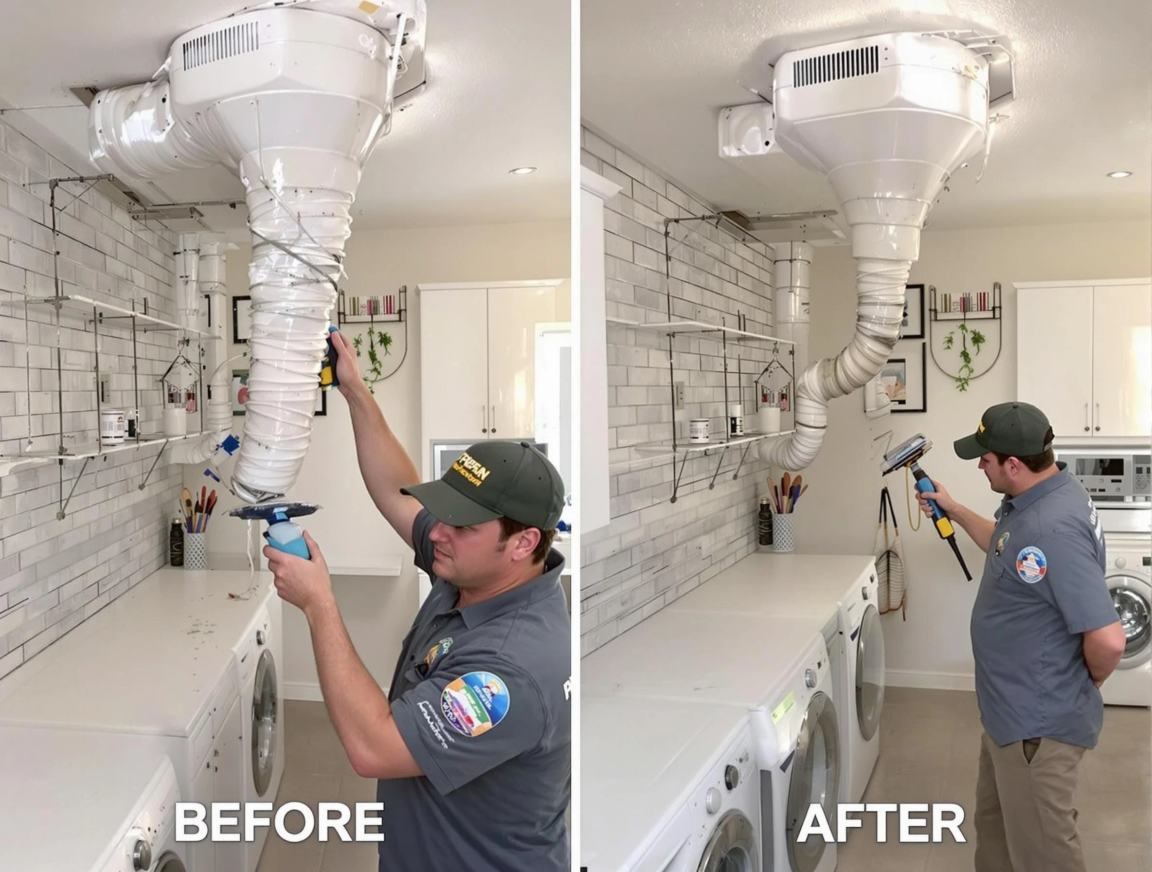 Professional dryer exhaust vent cleaning by Newport Beach Dryer Vent Cleaning in Newport Beach